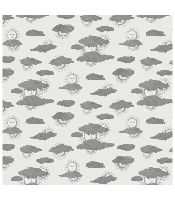 Papier peint SOLI E NUVOLE - Collection FORNASETTI SENZA TEMPO 2 - COLE&SON - REF 123/2007