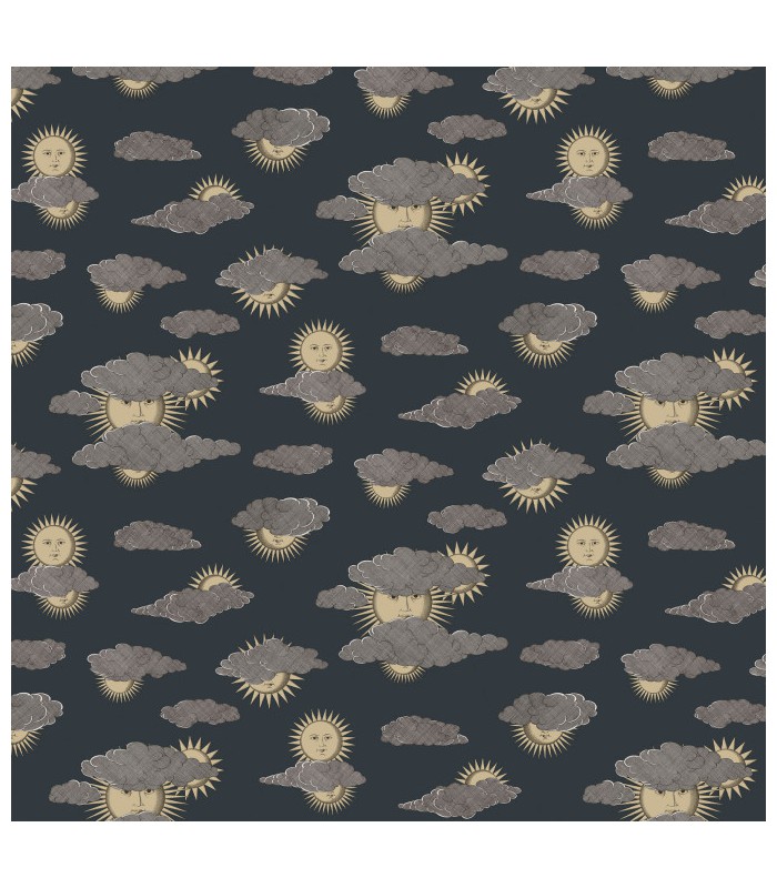 Papier peint SOLI E NUVOLE - Collection FORNASETTI SENZA TEMPO 2 - COLE&SON - REF 123/2008