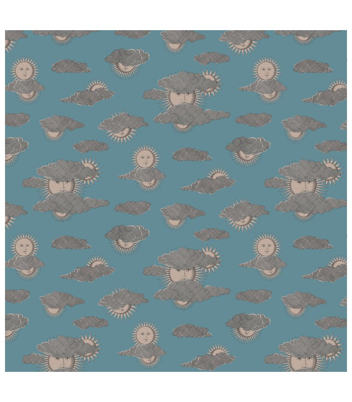 Papier peint SOLI E NUVOLE - Collection FORNASETTI SENZA TEMPO 2 - COLE&SON - REF 123/2010