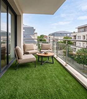 Gazon synthétique 7mm - PRACTICE - à la coupe sur mesure - Largeur 2 mètres