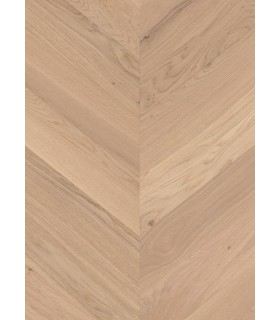 Parquet chevron Iconics S Herringbone Oak Nude 495 x 110 x 14 mm