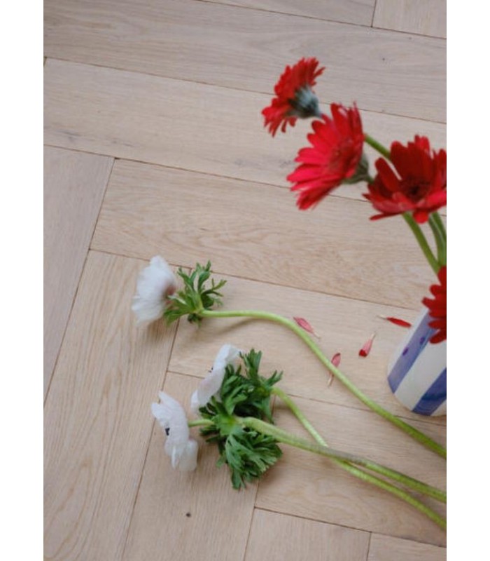 Parquet bâton rompu Iconics S Herringbone Oak Authentique Eos 495 x 110 x 14 mm