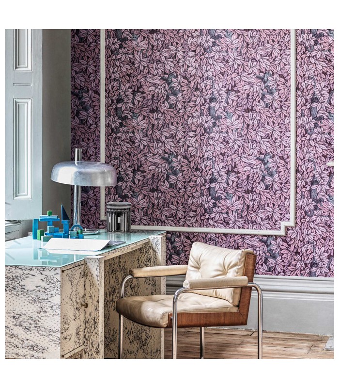 Papier peint FOGLIE E SCIMMIE - Collection FORNASETTI SENZA TEMPO 2 - COLE&SON - REF 123/10048