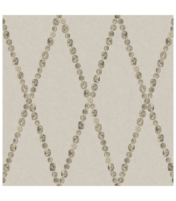 Papier peint CAMMEI - Collection FORNASETTI SENZA TEMPO 2 - COLE&SON - REF 123/4019