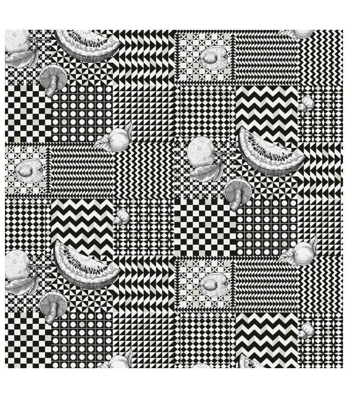 Papier peint FRUTTA E GEOMETRICO - Collection FORNASETTI SENZA TEMPO 2 - COLE&SON - REF 123/6030
