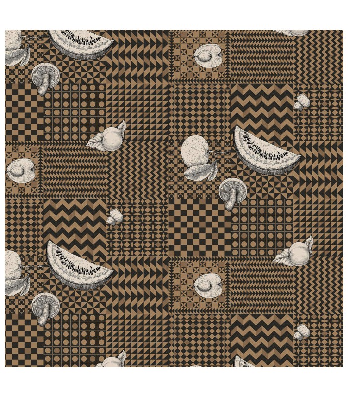 Papier peint FRUTTA E GEOMETRICO - Collection FORNASETTI SENZA TEMPO 2 - COLE&SON - REF 123/6031