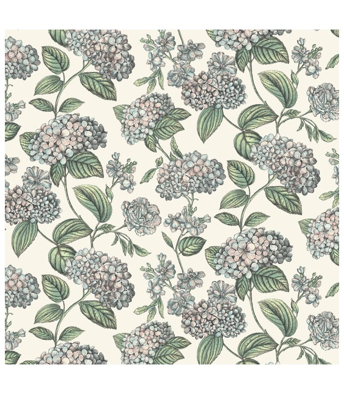 Papier peint Ramo Di Ortensia - Collection Fornasetti Senza Tempo 2 - Cole&Son - Ref 123/8039