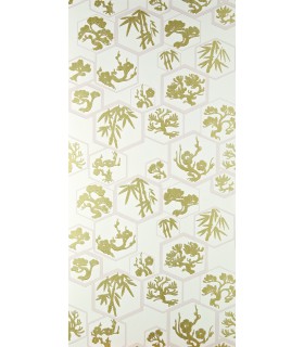Papier Peint SHOUCHIKUBAI - REF 45-02 - CORE METALLISE Farrow & Ball