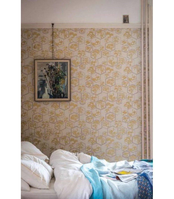 Papier Peint SHOUCHIKUBAI - REF 45-02 - CORE METALLISE Farrow & Ball