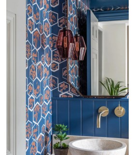 Papier Peint SHOUCHIKUBAI - REF 45-04 - CORE METALLISE Farrow & Ball