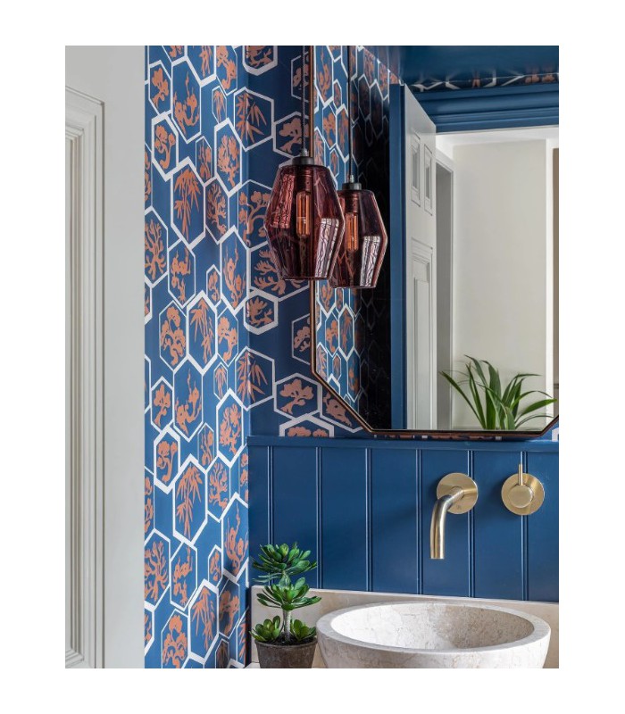 Papier Peint SHOUCHIKUBAI - REF 45-04 - CORE METALLISE Farrow & Ball