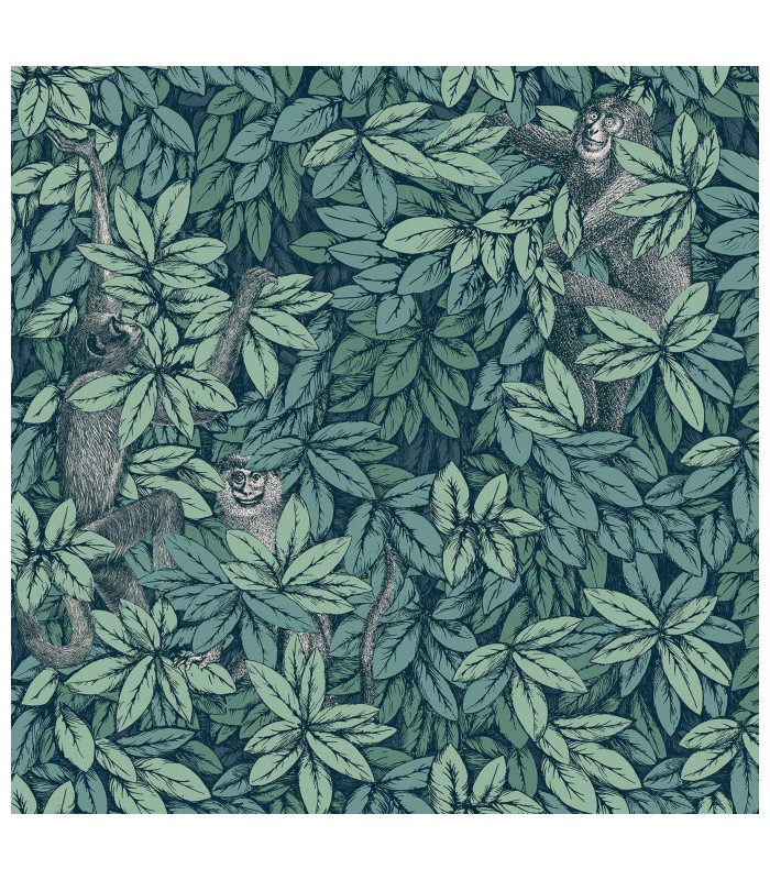 Papier peint FOGLIE E SCIMMIE - Collection FORNASETTI SENZA TEMPO 2 - COLE&SON - REF 123/10046
