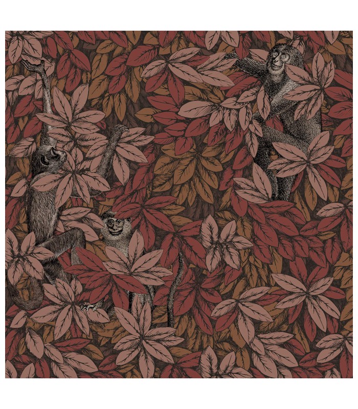 Papier peint FOGLIE E SCIMMIE - Collection FORNASETTI SENZA TEMPO 2 - COLE&SON - REF 123/10050