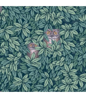 Papier peint FOGLIE E CIVETTE - Collection FORNASETTI SENZA TEMPO 2 - COLE&SON - REF 123/11051