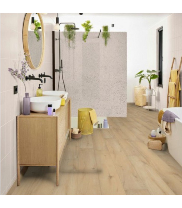 Parquet stratifié Ocean+ Lame XL - Gyant Sand Natural 1121 - Résistant à l'eau - 2038 x 241 x 12 mm