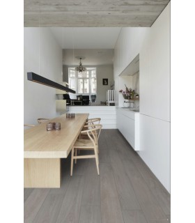 Parquet stratifié Ocean+ Lame XL - Jazz Light Grey 1004 - Résistant à l'eau - 2038 x 241 x 12 mm