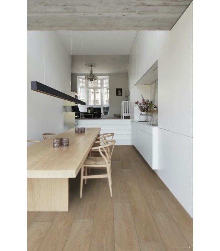 Parquet stratifié Ocean+ Lame XL - Jazz Sand Natural 1020 - Résistant à l'eau - 2038 x 241 x 12 mm