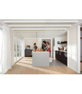 Parquet stratifié Ocean+ 8V4 - Charme Light Natural - Résistant à l'eau - 1288 x 190 x 8 mm