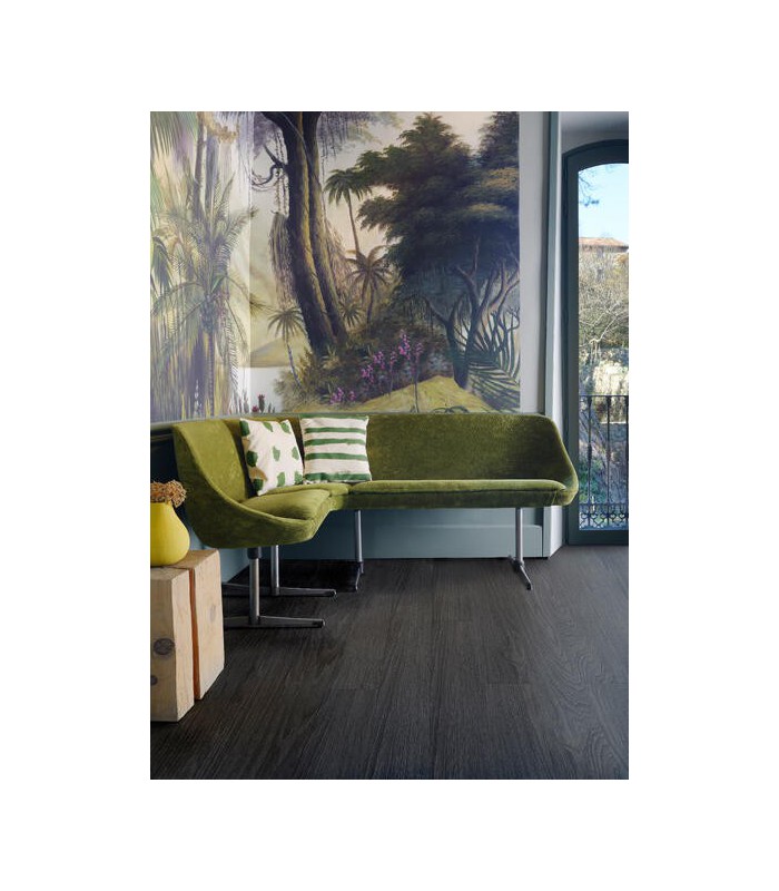 Parquet stratifié Ocean+ 8V4 - Charme Black - Résistant à l'eau - 1288 x 190 x 8 mm