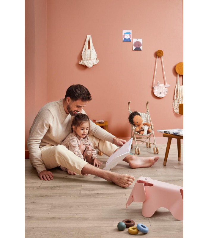 Parquet stratifié Ocean+ 8V4 - Crush Brown Natural - Résistant à l'eau - 1288 x 190 x 8 mm