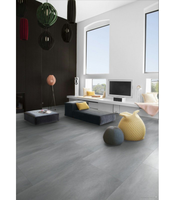 Dalles Vinyles Spirit Pro Click Comfort 55 - Cement Grey - réf. 60001481 – 914 x 610 x 5,5 mm