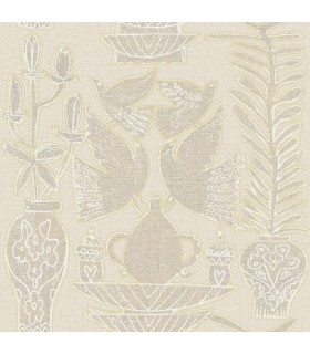 Papier peint Elitis - Paros VP954-01 - Collection Lins Brodés - 10x0,70m