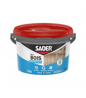 Colle bois prise progressive Sader - résistance et précision