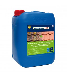 Anti M Guard 2 en 1 concentré nettoyant fongicide hydrofuge terrasses toitures façades