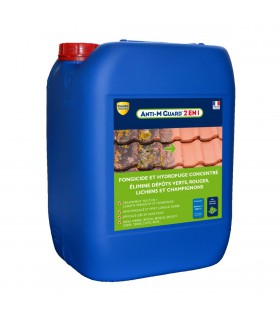 Anti M Guard 2 en 1 concentré nettoyant fongicide hydrofuge terrasses toitures façades