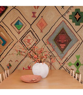 Papier peint Panoramique Elitis - HYDRA VP956-01 - Collection Lins Brodés - 3m x 3m