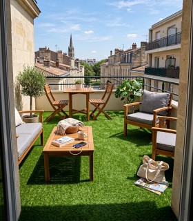 Gazon synthétique 8mm - TIGER - à la coupe sur mesure - Largeur 2 mètres