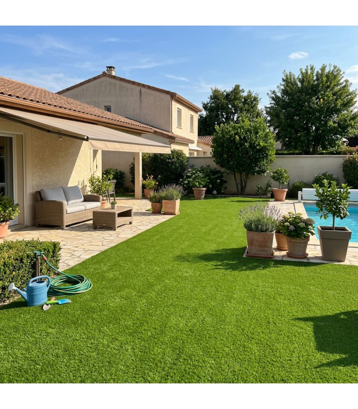 Gazon Synthétique 40mm - EDEN - à la coupe sur mesure - Largeur 4 mètres