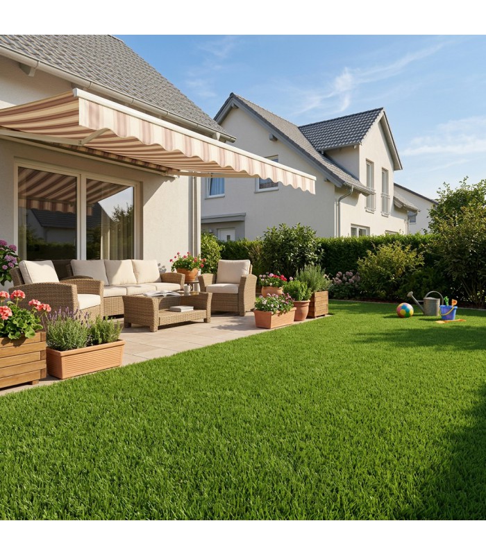 Gazon Synthétique 42mm - BELHARRA - à la coupe sur mesure - Largeur 4 mètres