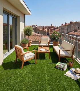 Gazon Synthétique 18mm - NOVELA - à la coupe sur mesure - Largeur 2 mètres