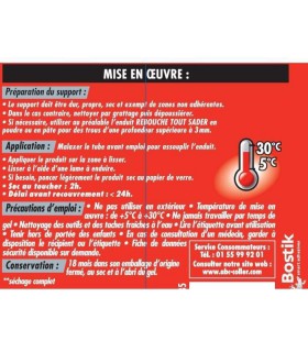 Enduit de lissage Sader Blanc prêt à l'emploi
