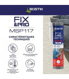 BOSTIK FIX&PRO MSP117 COND EXTREMES TUBE 150ML TRANSP