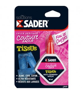 Colle tissus Sader spéciale tissus 40 ml prise rapide