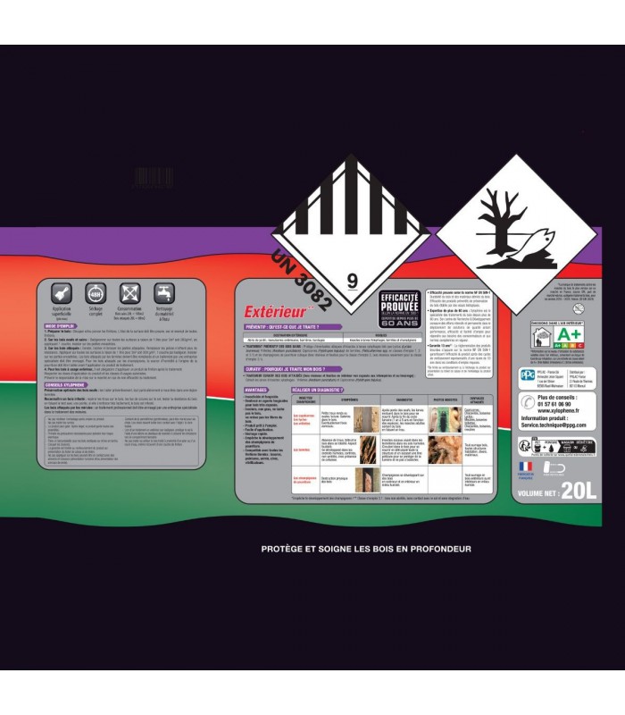 Xylophene Bois Extérieurs Evo+ - Traitement insecticide et fongicide