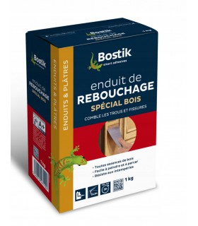 Enduit rebouchage bois poudre 1 kg Bostik