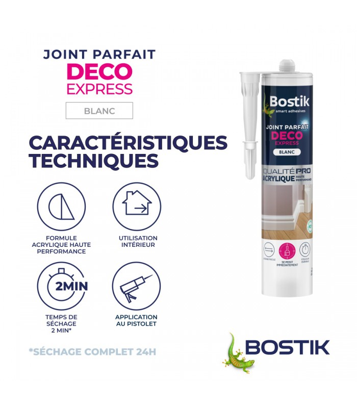 Bostik Mastic acrylique Parfait Déco Express 310 ml