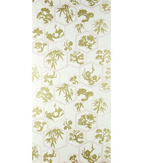 Papier Peint SHOUCHIKUBAI - REF 45-02 - CORE METALLISE FARROW&BALL