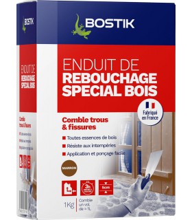 Enduit rebouchage bois poudre 1 kg Bostik