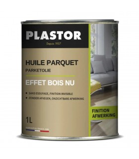 Huile effet bois nu PLASTOR pour parquet et bois intérieurs