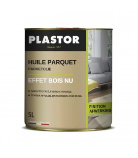Huile effet bois nu PLASTOR pour parquet et bois intérieurs