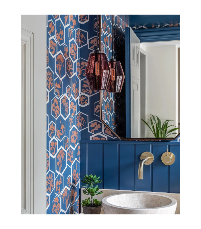 Papier Peint SHOUCHIKUBAI - REF 45-04 - CORE METALLISE FARROW&BALL