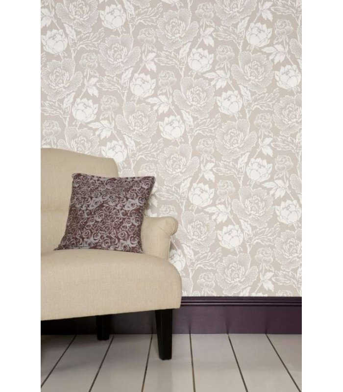 Papier Peint PEONY - REF 23-03 - CORE METALLISE FARROW&BALL