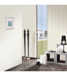 MARBURG Papier peint intissé effet ondulé blanc 50762