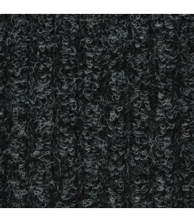 Revêtement de sol côtelé anthracite - KOSTO - à la coupe sur mesure - Largeur 1 mètre(s)