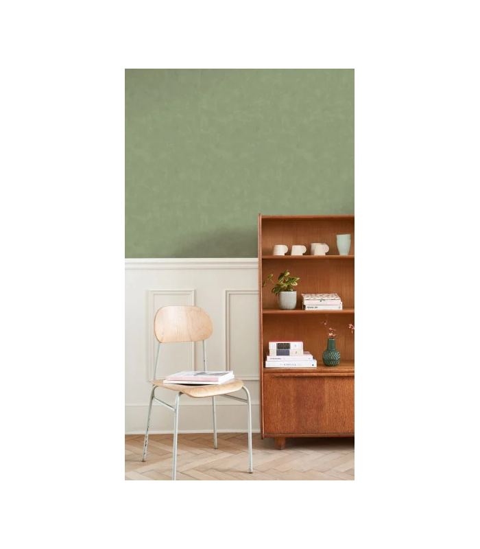 Papier peint VALLAURIS VERT PIN - Collection Échappée Belle - CASADECO - Réf.ECHA89857474