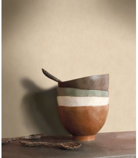 Papier peint VALLAURIS SABLE - Collection Échappée Belle - CASADECO - Réf.ECHA89851141